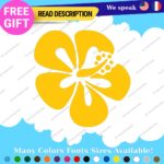 Fits Aloha Flower Sticker Hawaii Hibiscus Decal Vinyl STICKER Surfing Vintage - Image 7