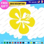 Fits Aloha Flower Sticker Hawaii Hibiscus Decal Vinyl STICKER Surfing Vintage - Image 8