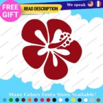 Fits Aloha Flower Sticker Hawaii Hibiscus Decal Vinyl STICKER Surfing Vintage - Image 9