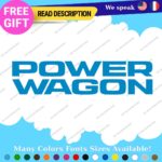 Fits Power Wagon Stickers Decals Vinyl Truck Rebel Bedside Box Side 4x4 AWD Lift - Image 14