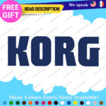 Fits Korg Keyboard Decals Stickers Vinyl Techno Dj Electric Piano Music Digital - Image 12