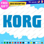 Fits Korg Keyboard Decals Stickers Vinyl Techno Dj Electric Piano Music Digital - Image 14