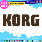 Fits Korg Keyboard Decals Stickers Vinyl Techno Dj Electric Piano Music Digital - Image 3