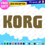 Fits Korg Keyboard Decals Stickers Vinyl Techno Dj Electric Piano Music Digital - Image 22