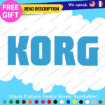 Fits Korg Keyboard Decals Stickers Vinyl Techno Dj Electric Piano Music Digital - Image 24