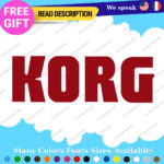 Fits Korg Keyboard Decals Stickers Vinyl Techno Dj Electric Piano Music Digital - Image 6