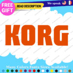 Fits Korg Keyboard Decals Stickers Vinyl Techno Dj Electric Piano Music Digital - Image 8