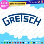 Fits Large Gretsch Guitar Old Decals Stickers Vinyl Drum White Bass Vintage - Image 15