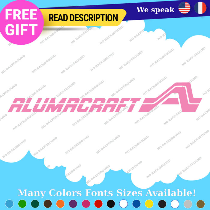 Fits AlumaCraft Vintage Large Decal Sticker Fishing Boat Aluma Water Craft Old - Image 26