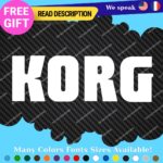 Fits Korg Keyboard Decals Stickers Vinyl Techno Dj Electric Piano Music Digital - Image 48