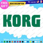 Fits Korg Keyboard Decals Stickers Vinyl Techno Dj Electric Piano Music Digital - Image 38