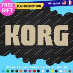 Fits Korg Keyboard Decals Stickers Vinyl Techno Dj Electric Piano Music Digital - Image 41