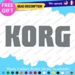 Fits Korg Keyboard Decals Stickers Vinyl Techno Dj Electric Piano Music Digital - Image 27