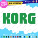 Fits Korg Keyboard Decals Stickers Vinyl Techno Dj Electric Piano Music Digital - Image 39