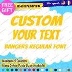 Custom Text Name Bangers Regular Fonts Lettering Die Cut Decal Vinyl Sticker 651 - Image 11