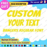 Custom Text Name Bangers Regular Fonts Lettering Die Cut Decal Vinyl Sticker 651 - Image 12