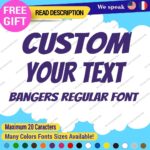 Custom Text Name Bangers Regular Fonts Lettering Die Cut Decal Vinyl Sticker 651 - Image 16