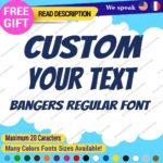 Custom Text Name Bangers Regular Fonts Lettering Die Cut Decal Vinyl Sticker 651 - Image 17