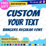 Custom Text Name Bangers Regular Fonts Lettering Die Cut Decal Vinyl Sticker 651 - Image 18