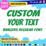 Custom Text Name Bangers Regular Fonts Lettering Die Cut Decal Vinyl Sticker 651 - Image 20