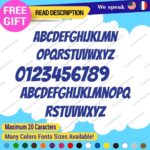 Custom Text Name Bangers Regular Fonts Lettering Die Cut Decal Vinyl Sticker 651 - Image 3