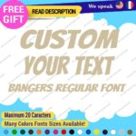 Custom Text Name Bangers Regular Fonts Lettering Die Cut Decal Vinyl Sticker 651 - Image 22