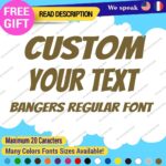 Custom Text Name Bangers Regular Fonts Lettering Die Cut Decal Vinyl Sticker 651 - Image 23