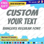 Custom Text Name Bangers Regular Fonts Lettering Die Cut Decal Vinyl Sticker 651 - Image 9