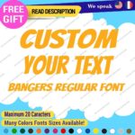 Custom Text Name Bangers Regular Fonts Lettering Die Cut Decal Vinyl Sticker 651 - Image 10