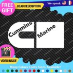 Fits Cummins Marine Diesel D Decals Stickers Vinyl Engine Boat Turbo Power