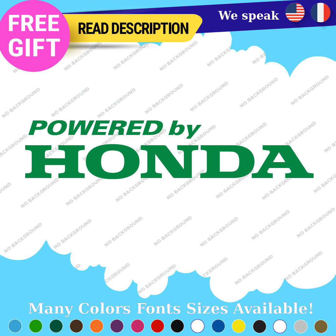Fits Powered Honda Stickers Decals Vinyl Civic Vtec Type R Accord HRV Mind Turbo - Image 13