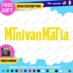 Mini Van Mafia Decals Stickers Vinyl Car Race Drift Lowered JDM Scrape Tunning - Image 4