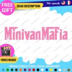 Mini Van Mafia Decals Stickers Vinyl Car Race Drift Lowered JDM Scrape Tunning - Image 9