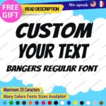 Custom Text Name Bangers Regular Fonts Lettering Die Cut Decal Vinyl Sticker 651 - Image 28