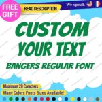 Custom Text Name Bangers Regular Fonts Lettering Die Cut Decal Vinyl Sticker 651 - Image 27