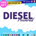 Diesel Powered Decals Stickers Vinyl Fuel Gas Truck Only Inside Turbo JDM Tank - Image 11