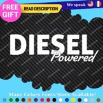 Diesel Powered Decals Stickers Vinyl Fuel Gas Truck Only Inside Turbo JDM Tank