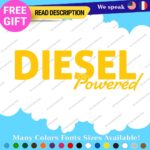 Diesel Powered Decals Stickers Vinyl Fuel Gas Truck Only Inside Turbo JDM Tank - Image 4