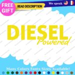 Diesel Powered Decals Stickers Vinyl Fuel Gas Truck Only Inside Turbo JDM Tank - Image 5