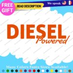 Diesel Powered Decals Stickers Vinyl Fuel Gas Truck Only Inside Turbo JDM Tank - Image 8