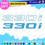 Fits 330i BMW Decals Stickers Vinyl Vintrage Old Door Bedside Germany Tuning JDM - Image 25