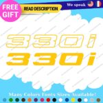 Fits 330i BMW Decals Stickers Vinyl Vintrage Old Door Bedside Germany Tuning JDM - Image 4