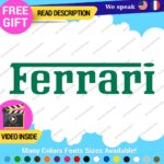 Fits Ferrari Vintage Decals Stickers Vinyl Die Oval Sports Cars Racing Formula 1 - Image 11