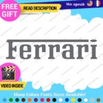 Fits Ferrari Vintage Decals Stickers Vinyl Die Oval Sports Cars Racing Formula 1 - Image 17