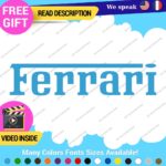 Fits Ferrari Vintage Decals Stickers Vinyl Die Oval Sports Cars Racing Formula 1 - Image 20