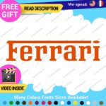 Fits Ferrari Vintage Decals Stickers Vinyl Die Oval Sports Cars Racing Formula 1 - Image 3