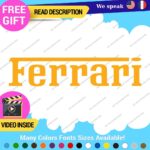 Fits Ferrari Vintage Decals Stickers Vinyl Die Oval Sports Cars Racing Formula 1 - Image 22