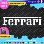 Fits Ferrari Vintage Decals Stickers Vinyl Die Oval Sports Cars Racing Formula 1 - Image 23