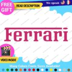 Fits Ferrari Vintage Decals Stickers Vinyl Die Oval Sports Cars Racing Formula 1 - Image 4