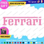 Fits Ferrari Vintage Decals Stickers Vinyl Die Oval Sports Cars Racing Formula 1 - Image 5